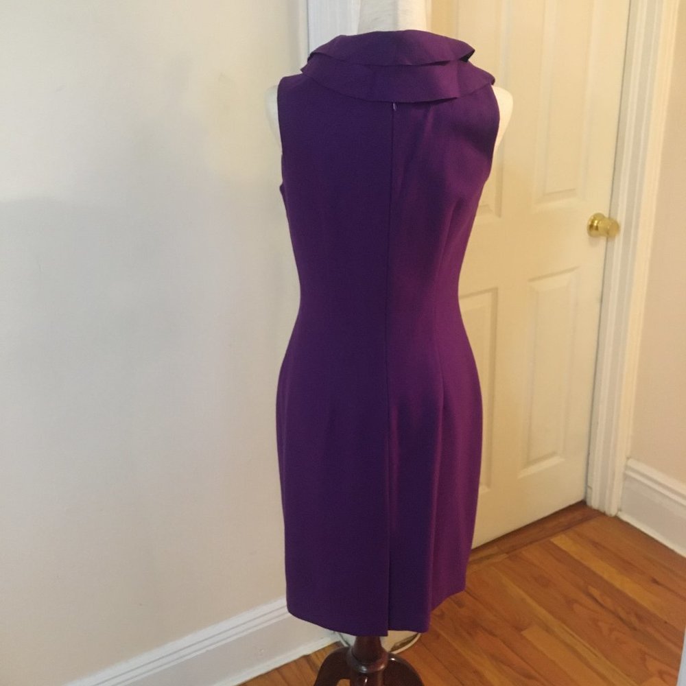 Roni Deep Purple Wool Dress - Picture 9 of 13